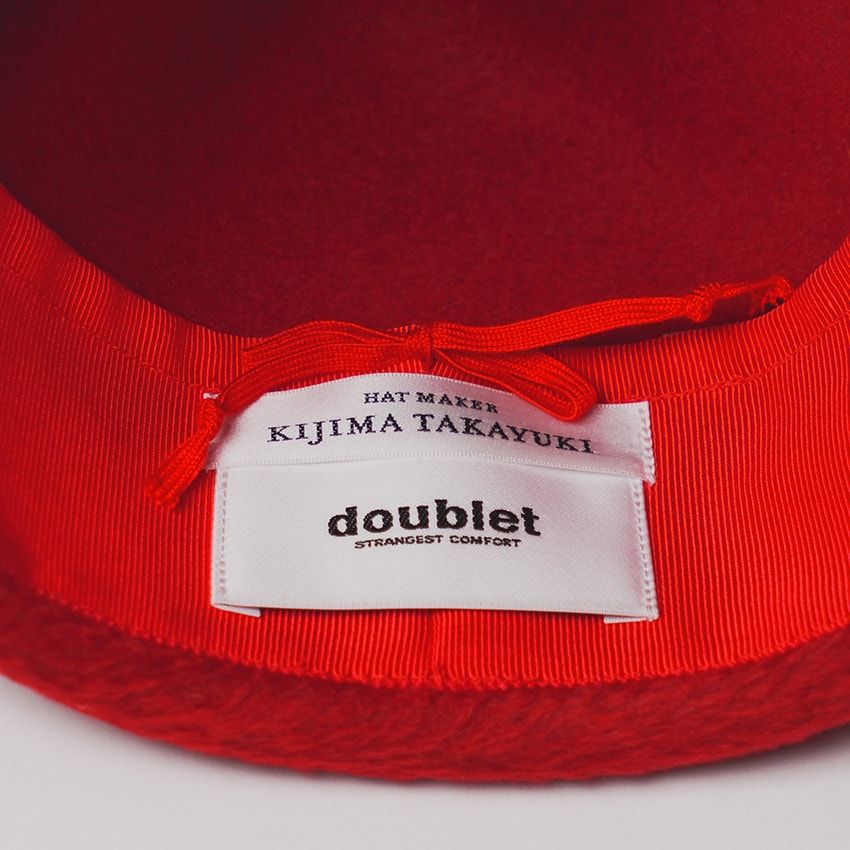 「ダブレット」の遊び心を「キジマタカユキ」が形にした、ニット帽みたいなフェルトハット - 10枚目の画像