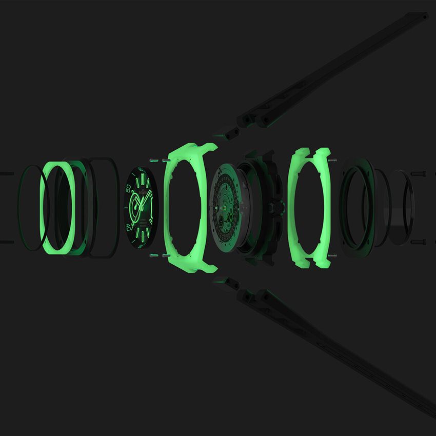 ケース全体が暗闇で光る「ベル＆ロス」の新作時計は、特別開発の素材用いた500本限定 - 3枚目の画像