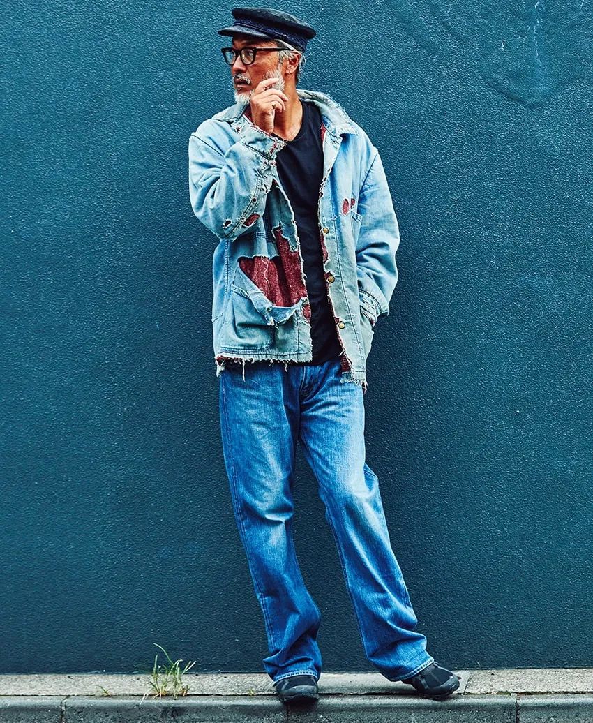 デニム、フリース、ジャケットetc. 種市 暁さんの“普通”に見えない“タネ”あり冬コーデ6選！ - 2枚目の画像