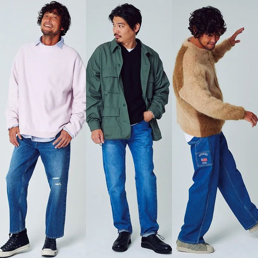 ミリタリー、レザー、ニットetc. 三浦理志さんが着こなす、大人カジュアルな“青コーデ”7つ - 6枚目の画像