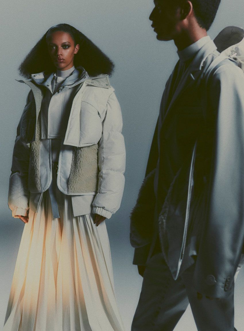 「モンクレール × サカイ」はトータルコーデで販売！ ギミック満載で多彩なスタイルが楽しめる - 8枚目の画像