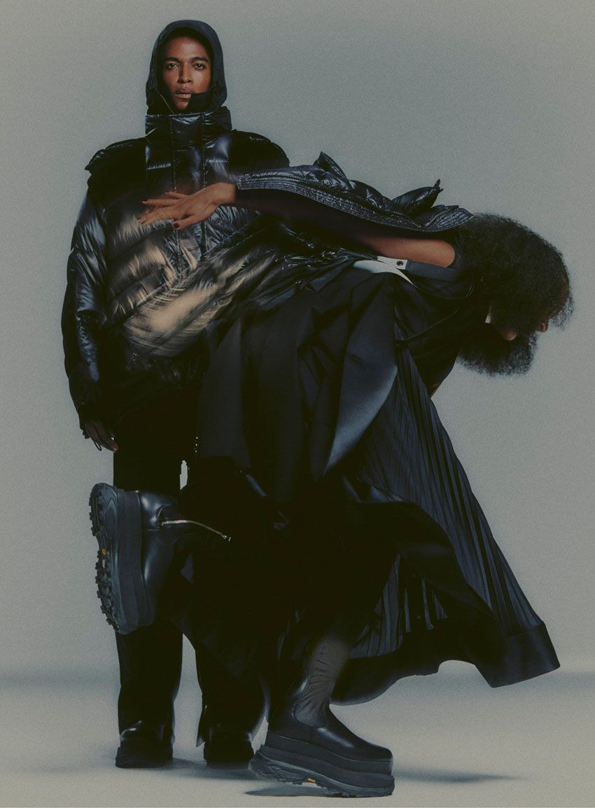 「モンクレール × サカイ」はトータルコーデで販売！ ギミック満載で多彩なスタイルが楽しめる - 4枚目の画像