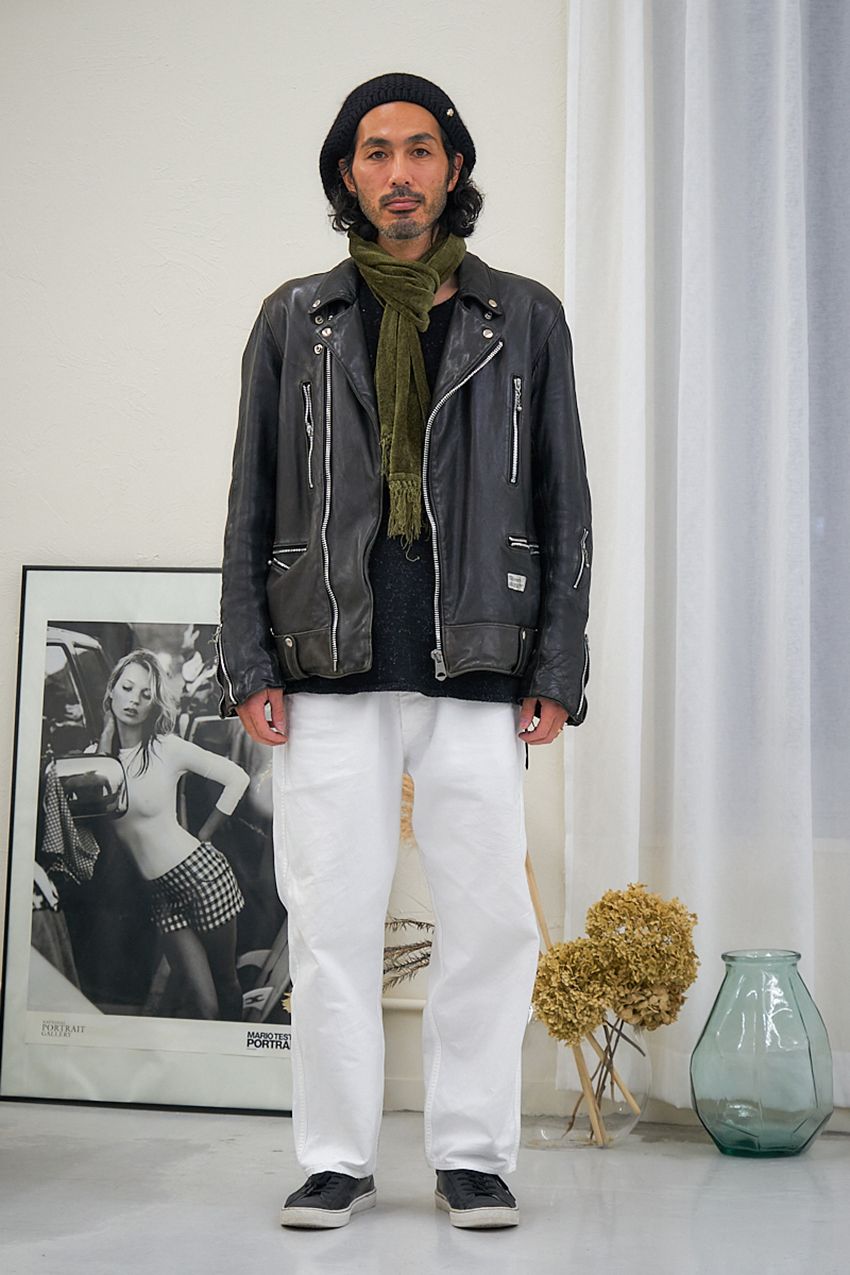 革ジャンが似合う30代、40代の男たち9名。人気ブランドとコーデ術をスナップで - 1枚目の画像