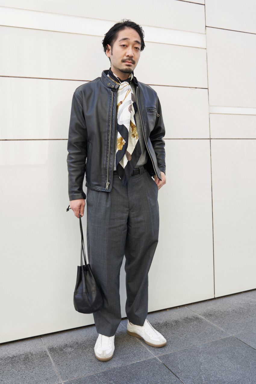 革ジャンが似合う30代、40代の男たち9名。人気ブランドとコーデ術をスナップで - 3枚目の画像