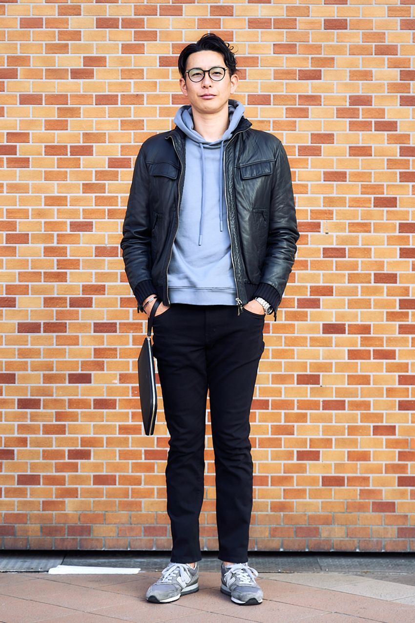 革ジャンが似合う30代、40代の男たち9名。人気ブランドとコーデ術をスナップで - 5枚目の画像