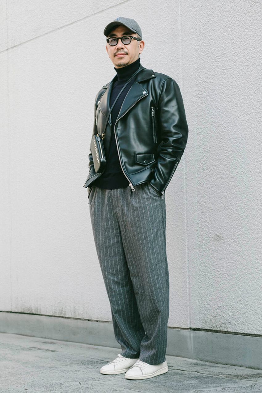 革ジャンが似合う30代、40代の男たち9名。人気ブランドとコーデ術をスナップで - 7枚目の画像