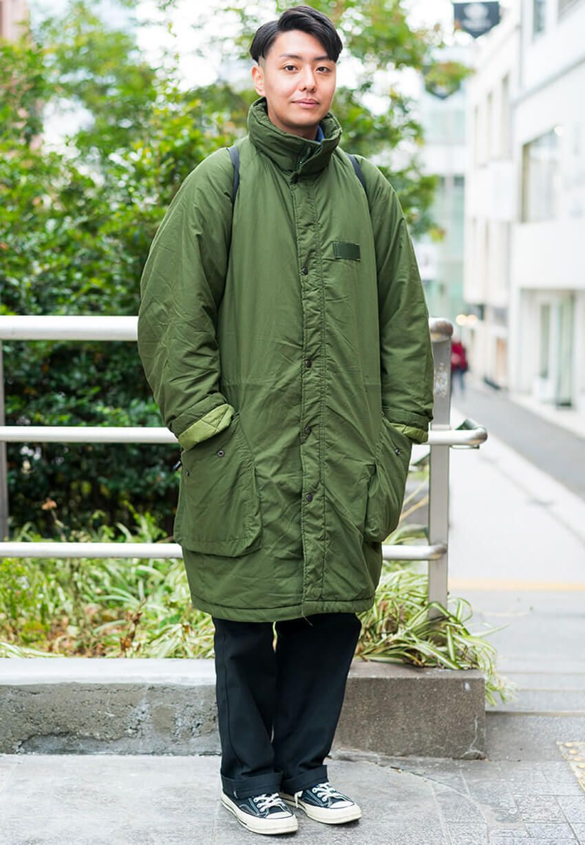「ミリタリーアウターは古着派」8名を街角でスナップ。20代、30代、40代の着こなしを紹介！ - 2枚目の画像