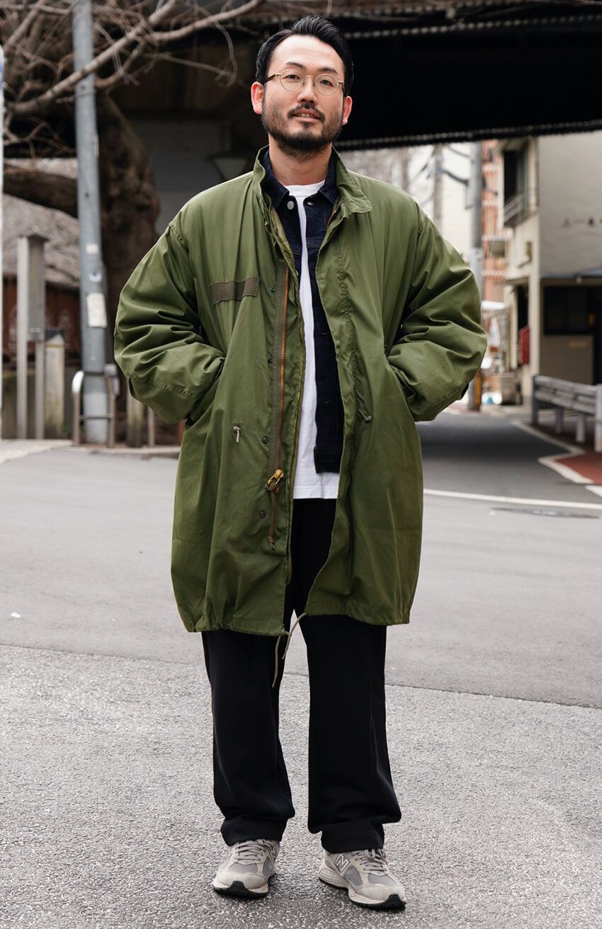 「ミリタリーアウターは古着派」8名を街角でスナップ。20代、30代、40代の着こなしを紹介！ - 5枚目の画像