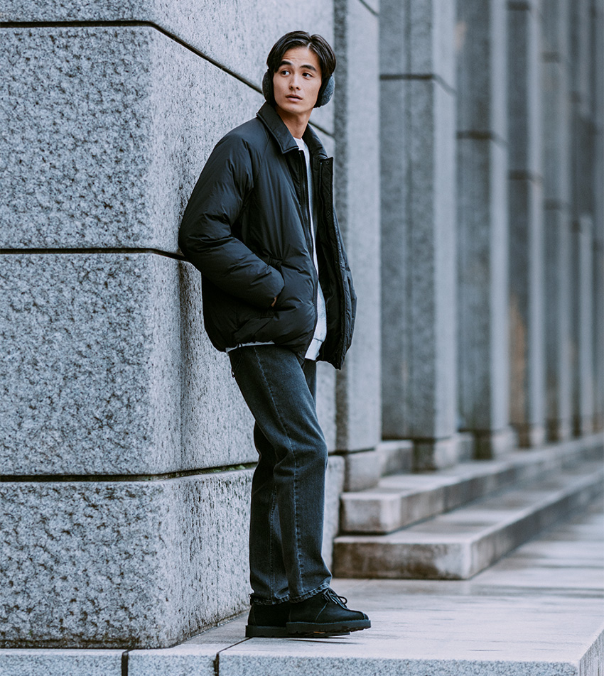 ダウンアウターのスマートな着こなし問題。グリーンレーベル