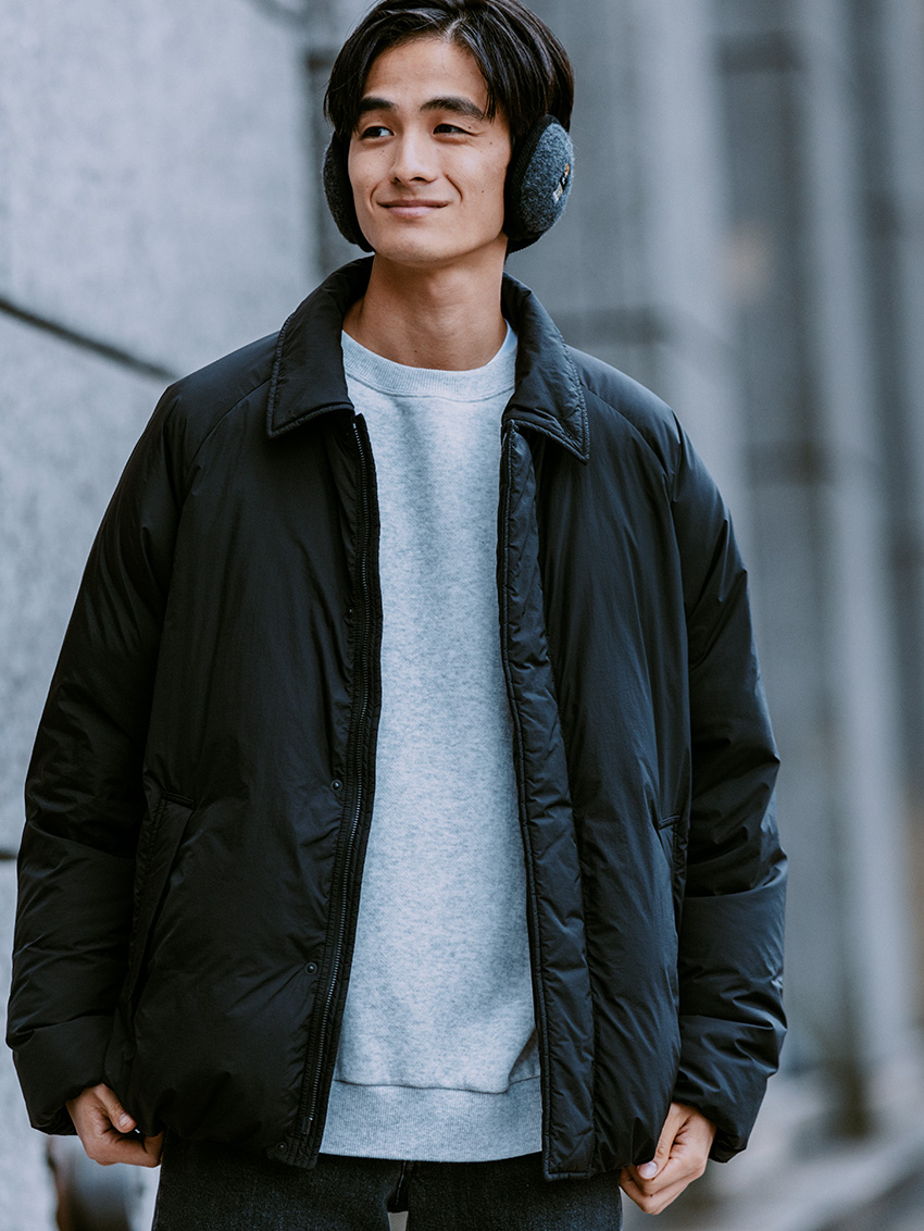 ダウンアウターのスマートな着こなし問題。グリーンレーベル