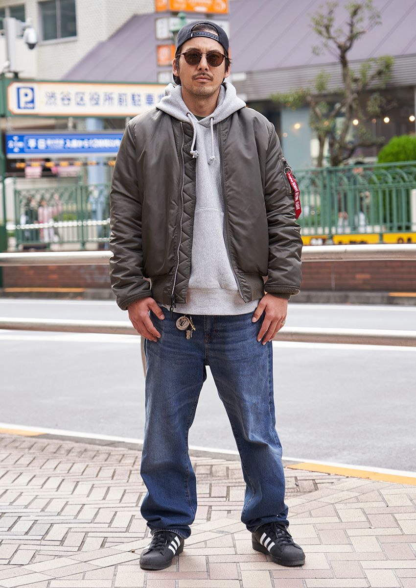 ミリタリーアウターが似合う30代、40代をスナップで。愛用モデルはMA-1、M-65…… - 3枚目の画像