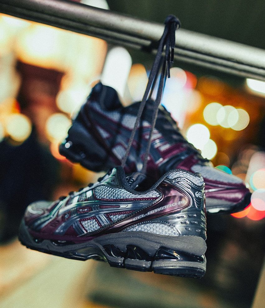 アトモスがアシックス「ゲルカヤノ 14」を別注！ 夜の街をイメージした艶やかな配色で登場 - 12枚目の画像