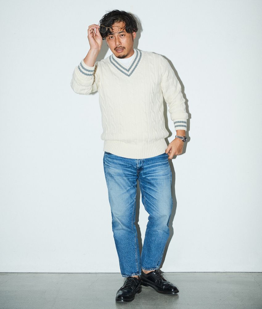 体重100kg、アルピー平子が“スッキリ見せコーデ”で大変身！体型カバーを旬のアイテムで - 9枚目の画像