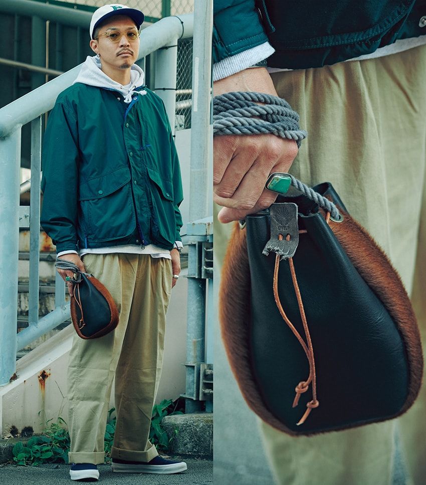 ワンマイル用バッグの新定番！ 街ブラの新相棒に“手モチ巾着”を選んだ7人のスタイル - 7枚目の画像