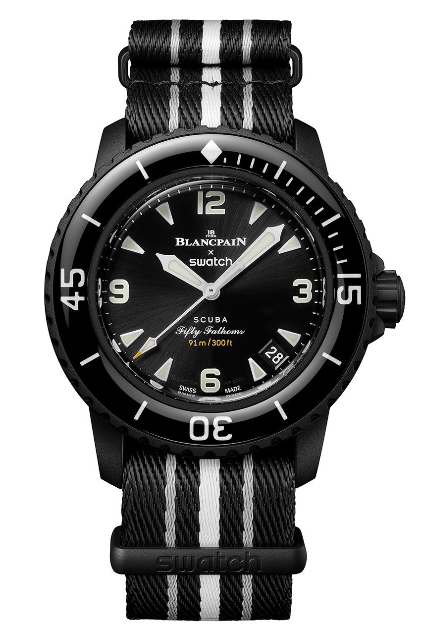 「スウォッチ×ブランパン」の最新は月の海がテーマ。初の白黒フィフティ ファゾムスに注目 - 8枚目の画像