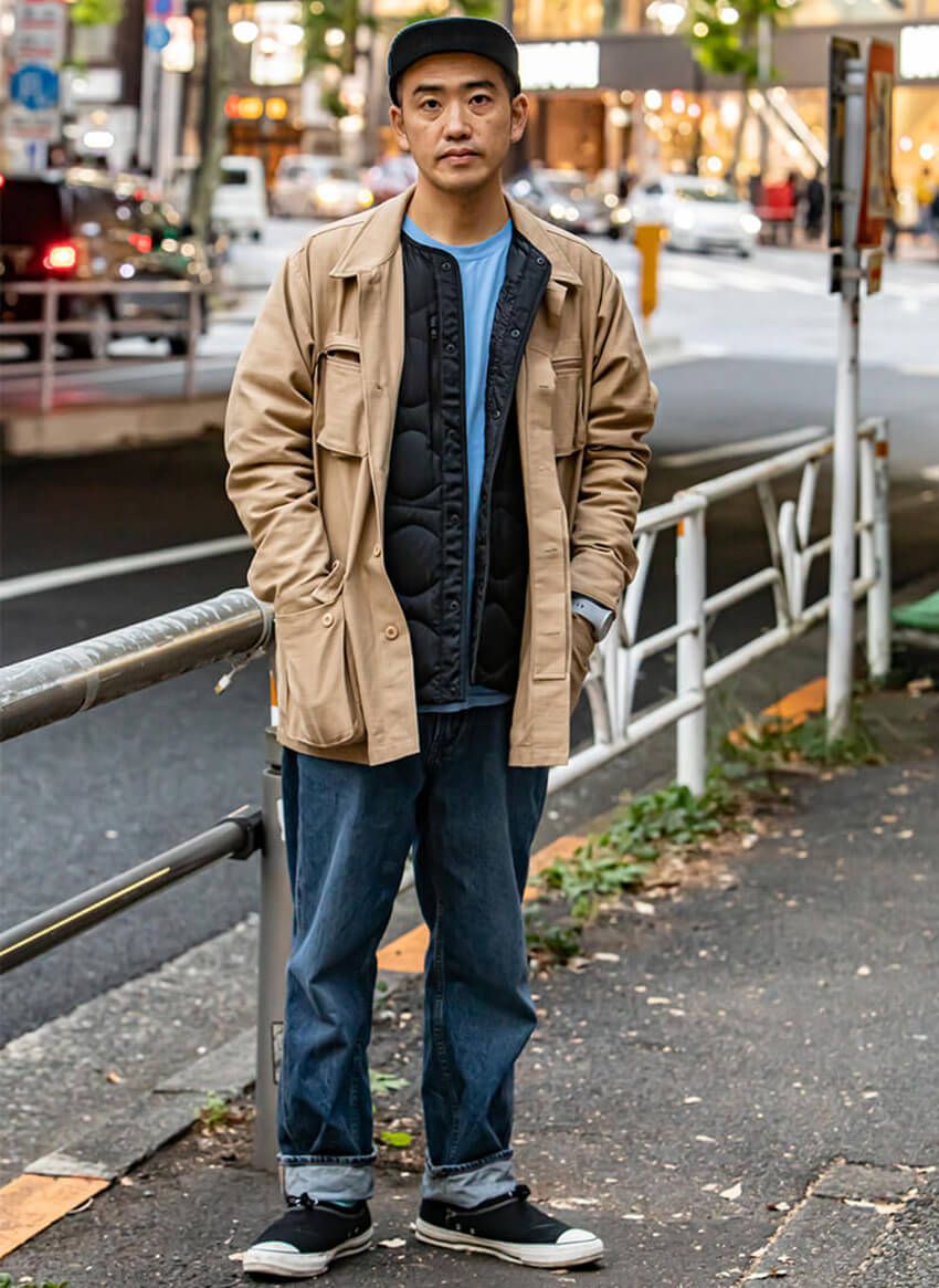 【30代、40代のインナーダウン】タイオン、ユニクロetc.9人の“忍ばせ術”をスナップで - 8枚目の画像