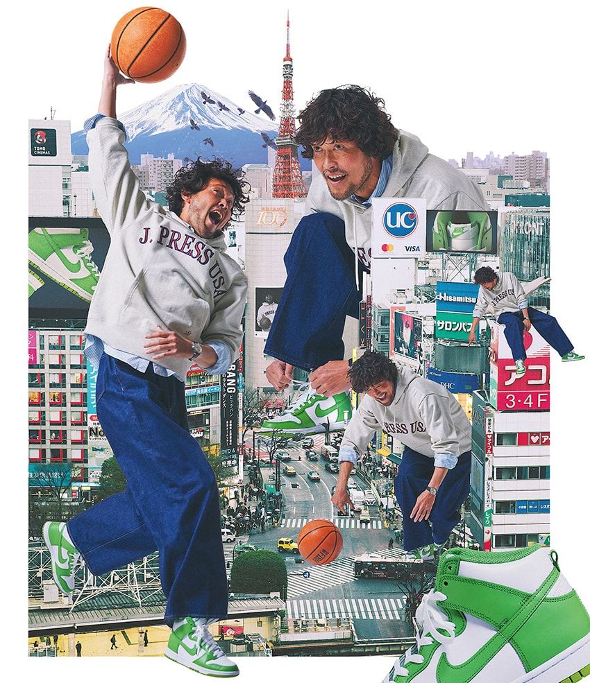 ナイキ「ダンク」＆コンバース「オールスター」。バッシュ由来のスニーカーでスポカジを！ - 2枚目の画像