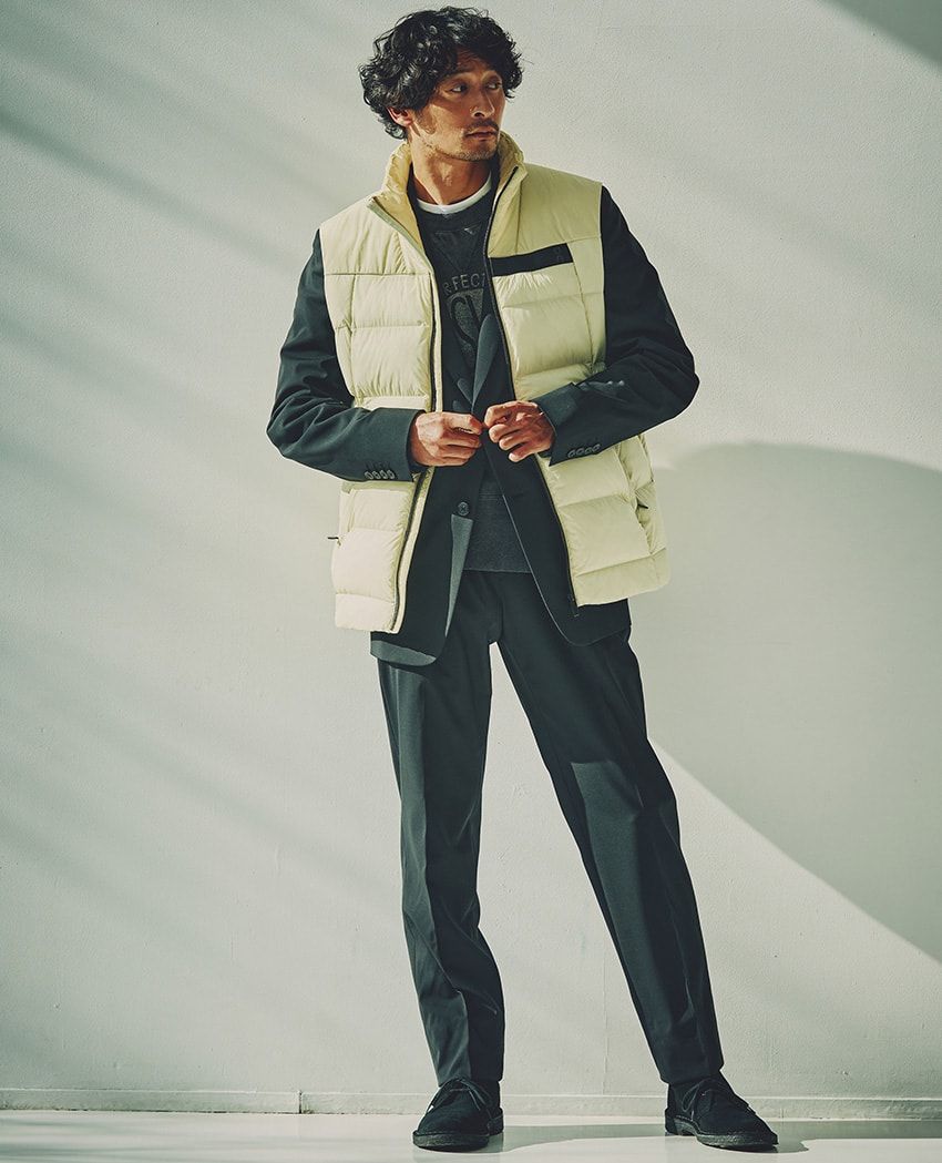 スーツこそ“スポーツ要素”をちょい足し！ウィンドブレーカーやテックシェルで実践 - 1枚目の画像