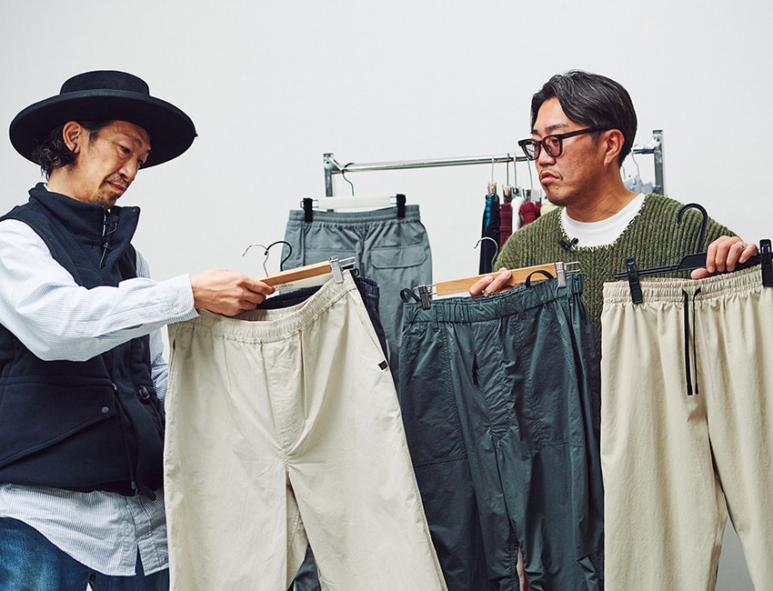 Needles トラックパンツ ナロー ベージュ ブルー (Needles Needles トラックパンツ ナロー ベージュ ブルー (Needles