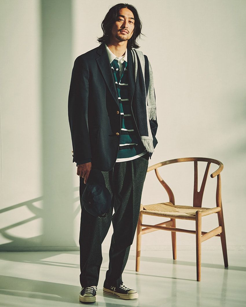 ブレザーコーデにラガーシャツが欠かせない。理由、選び方、着こなし好例を紹介 - 2枚目の画像