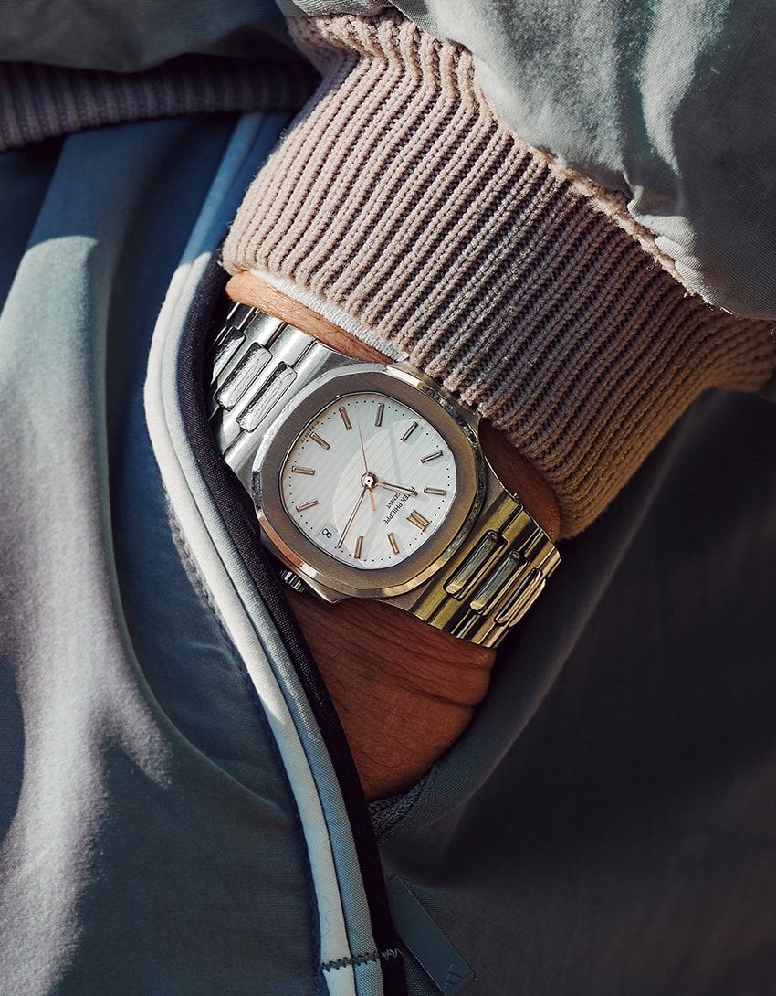 西野大士がパテック「ノーチラス」を愛用するワケ。HIGH＆LOWミックスコーデにもマッチ！ - 1枚目の画像