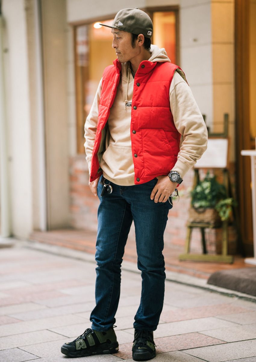 ダウンベストが似合う20代、30代、40代のスナップ集。人気のブランドは、L.L.Bean、ラルフ、カーハートetc. - 5枚目の画像