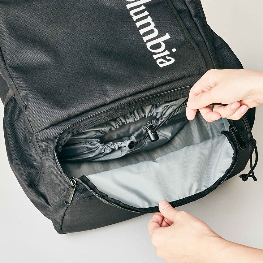 弁当箱専用コンパートメントが通学・通勤に超便利！コロンビアの撥水機能付きバックパック解説 - 10枚目の画像