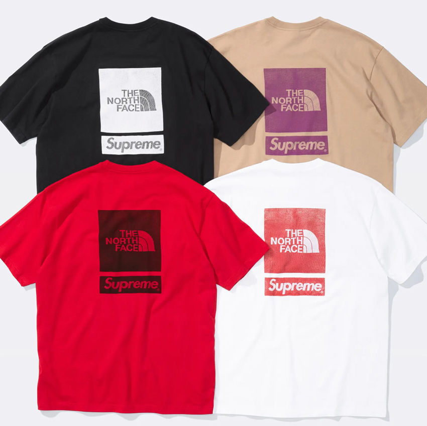シュプとノースフェイスのコラボT 2024年春「シュプリーム×ザ・ノース・フェイス」高いデザイン性
