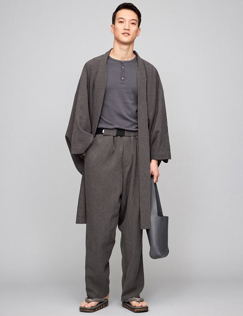「グラフペーパー×Y. & SONS」の普段着使いできる“きもの”。気持ちいい素材でステテコも登場 - 6枚目の画像
