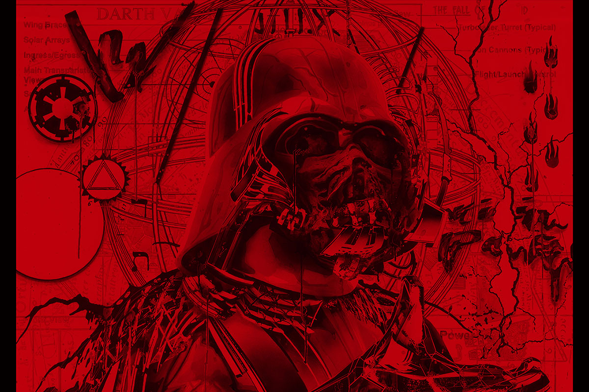 スター・ウォーズ」の祭典！ダース・ベイダーなどがアートになっ