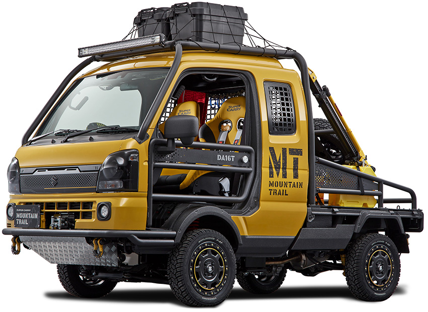 遊べる軽トラ「スーパーキャリイ」を最近、街やアウトドアフィールドで