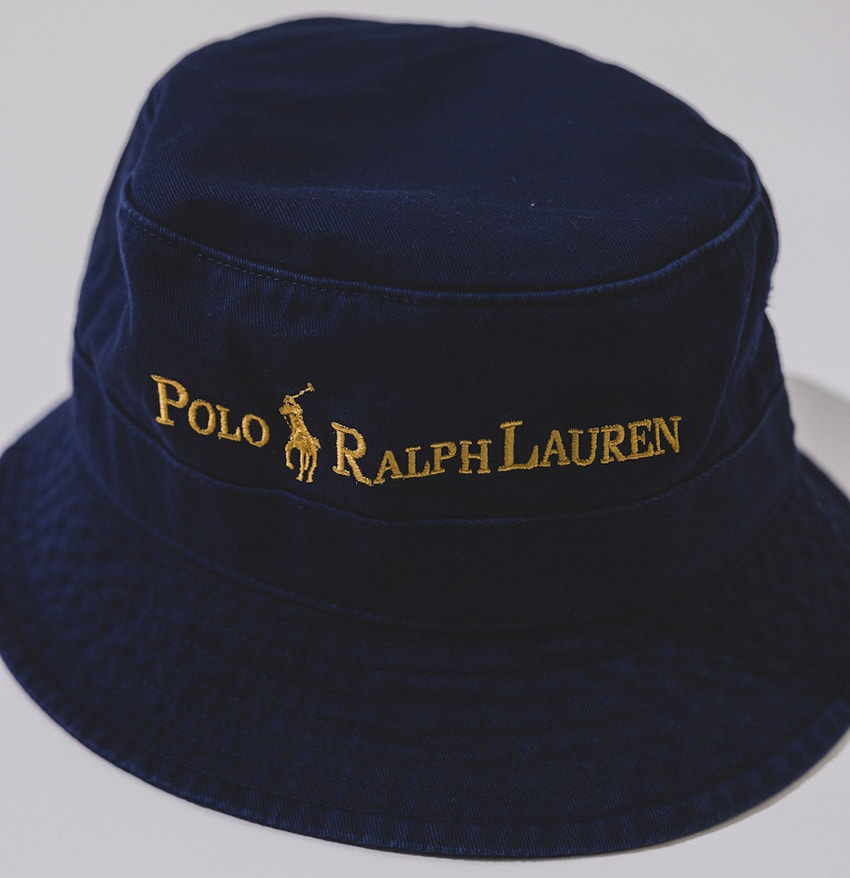 希少美品✨ラルフローレン ビームス別注バケットハット ネイビー 現行QRタグ 即完注意】「ビームス×ポロ ラルフ ローレン」待望の“ネイビー