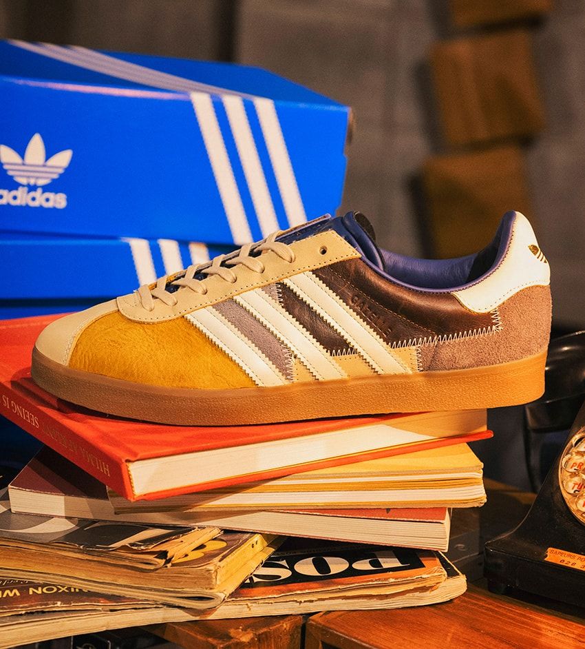 アトモス別注「ガゼル 85」は素材違いのパッチワークデザイン。履き込めば経年変化も楽しめる！ - 4枚目の画像