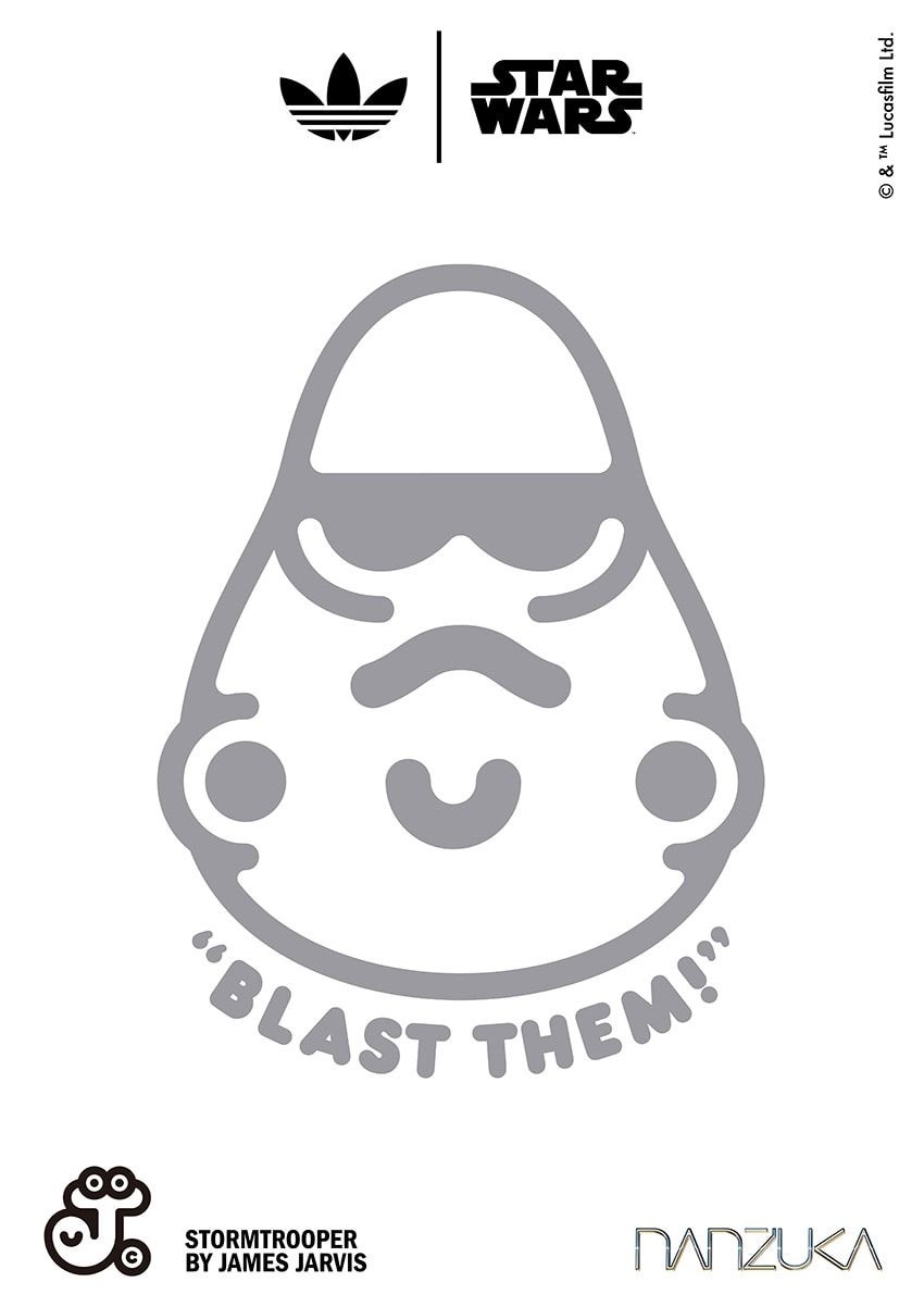スター・ウォーズの人気キャラで彩るアディダス オリジナルス。NANZUKA所属アーティストがコラボ - 18枚目の画像