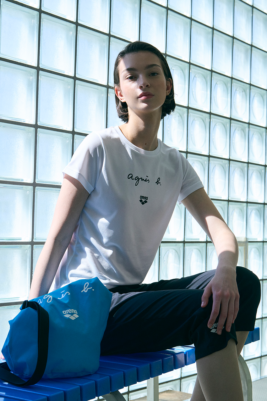 青ロゴの「アニエスベー」はアリーナとコラボ作。Tシャツやビーチバッグetc.夏に最適な面々 - 8枚目の画像
