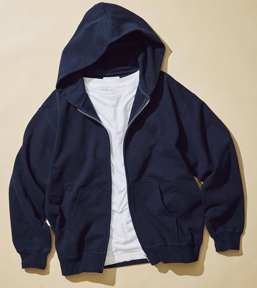 Tシャツにさらっと羽織りたいパーカ。プレス推薦、スウェット、シェル、シルクetc.多様な6枚 - 7枚目の画像