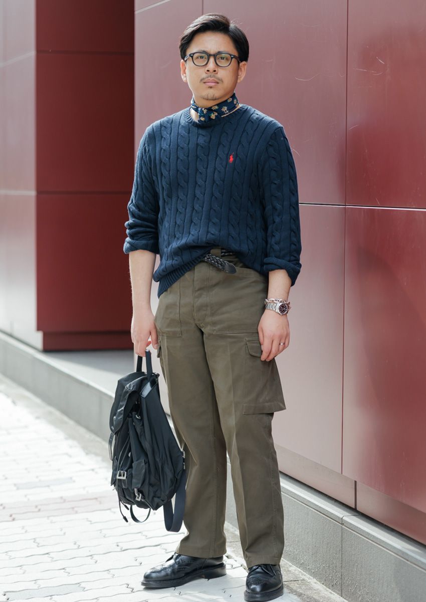 ラルフ ローレン好きな20代、30代、40代のスナップ集。白Tや青シャツの着こなし好例紹介 - 5枚目の画像