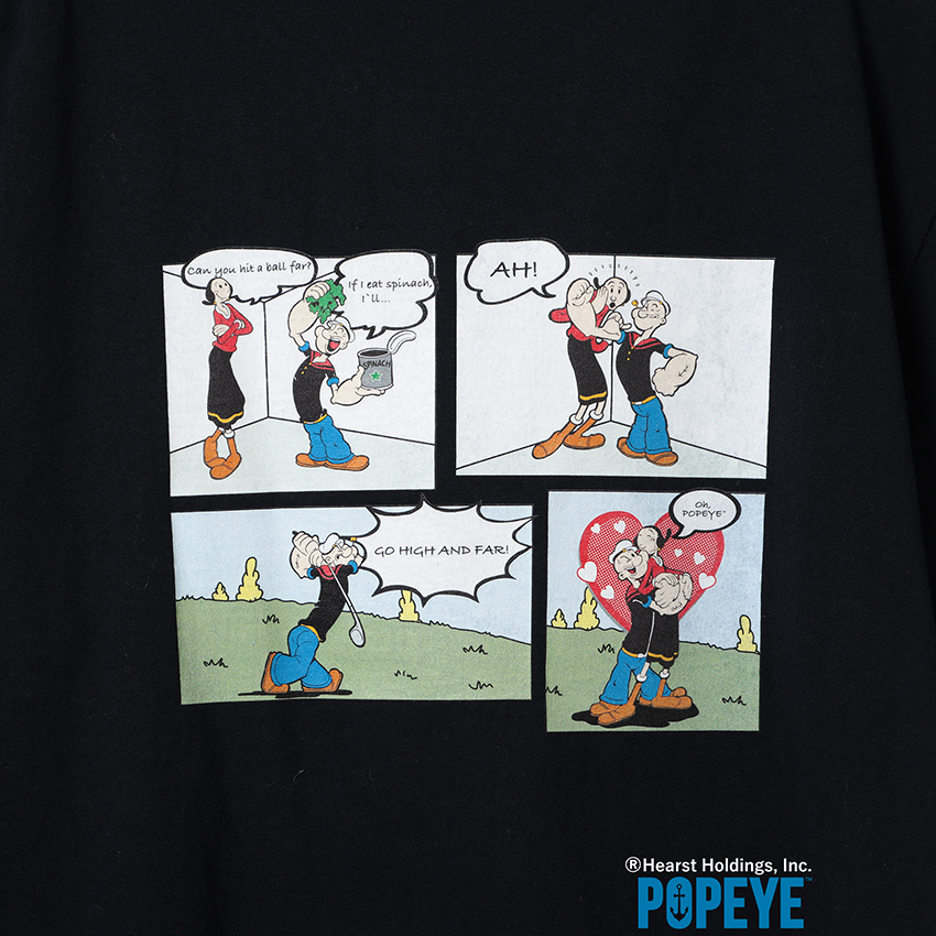 ポパイ™︎のナイスショットをグラフィックに。ビームス ゴルフがTシャツやギアを製作 - 1枚目の画像