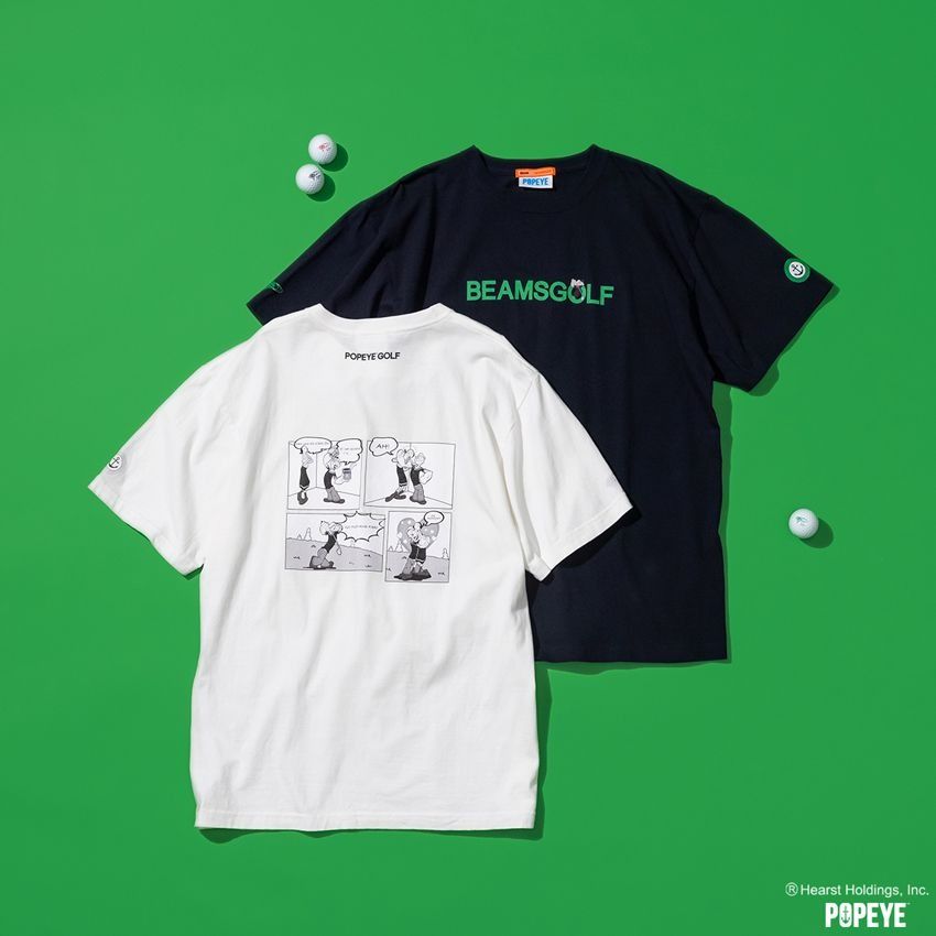ポパイ™︎のナイスショットをグラフィックに。ビームス ゴルフがTシャツやギアを製作 - 2枚目の画像