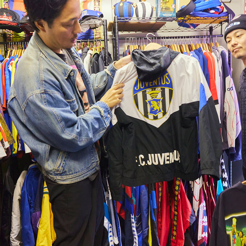【マクドナルド】ロゴ総柄 ユニフォーム　サッカーシャツ◆古着ヴィンテージTシャツ 希少】90年代 Jリーグキング MALT'S ヴィンテージ サッカーT