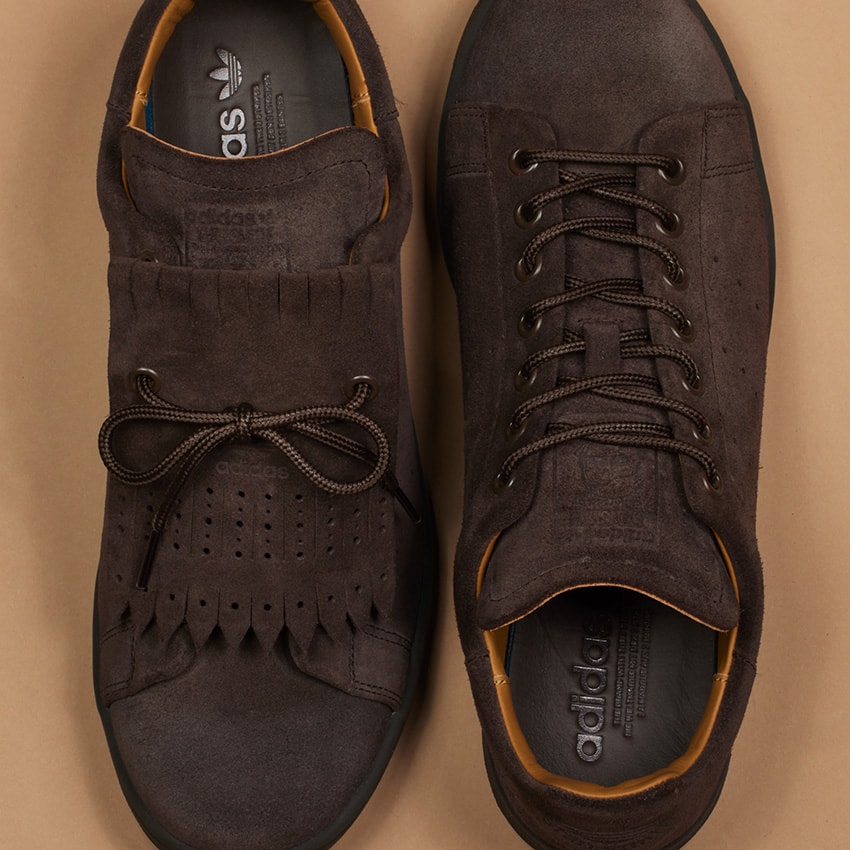 中田慎介✖︎STAN SMITH LUX ブラック　27.5 スタンスミス」が革靴になったなら。中田慎介が監修して大胆