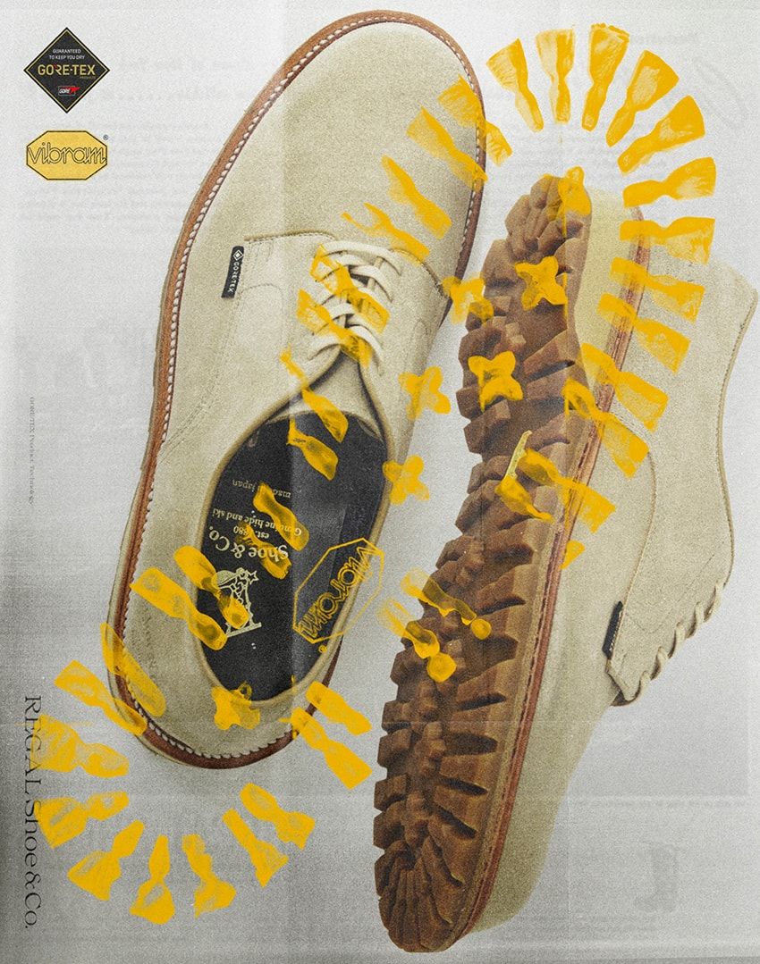 リーガルから梅雨時に活躍の新作が！ゴアテックスとビブラム搭載の全天候型プレーントウ - 16枚目の画像