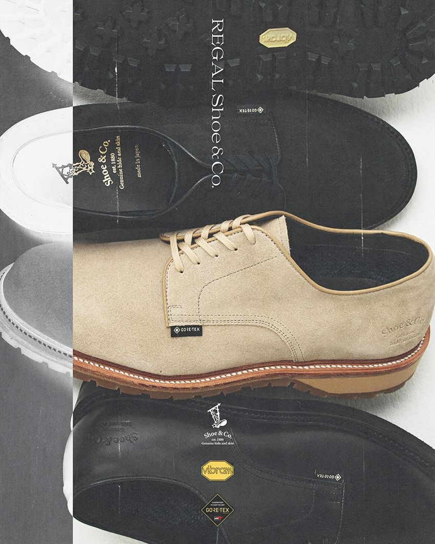 リーガルから梅雨時に活躍の新作が！ゴアテックスとビブラム搭載の全天候型プレーントウ - 19枚目の画像