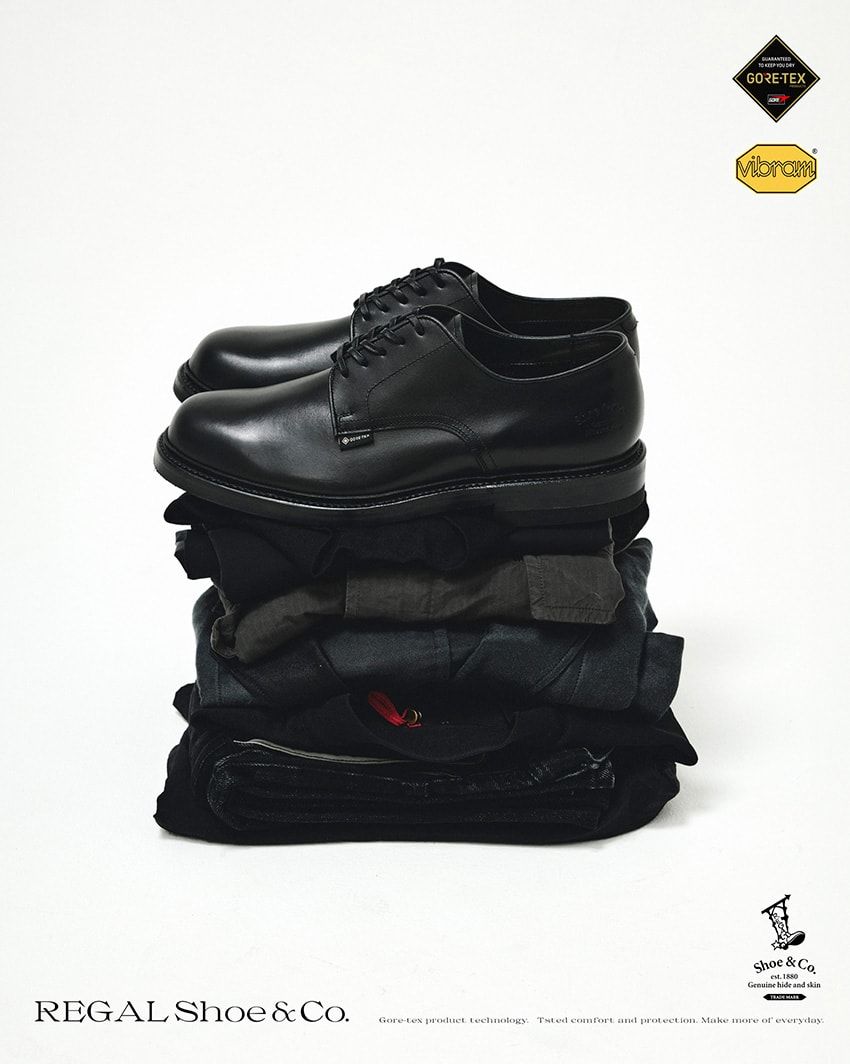 リーガルから梅雨時に活躍の新作が！ゴアテックスとビブラム搭載の全天候型プレーントウ - 21枚目の画像