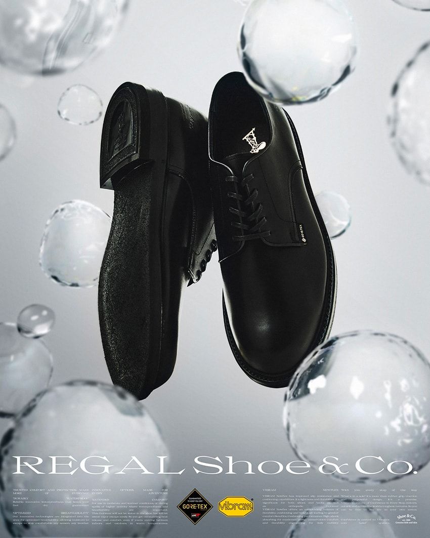 リーガルから梅雨時に活躍の新作が！ゴアテックスとビブラム搭載の全天候型プレーントウ - 22枚目の画像