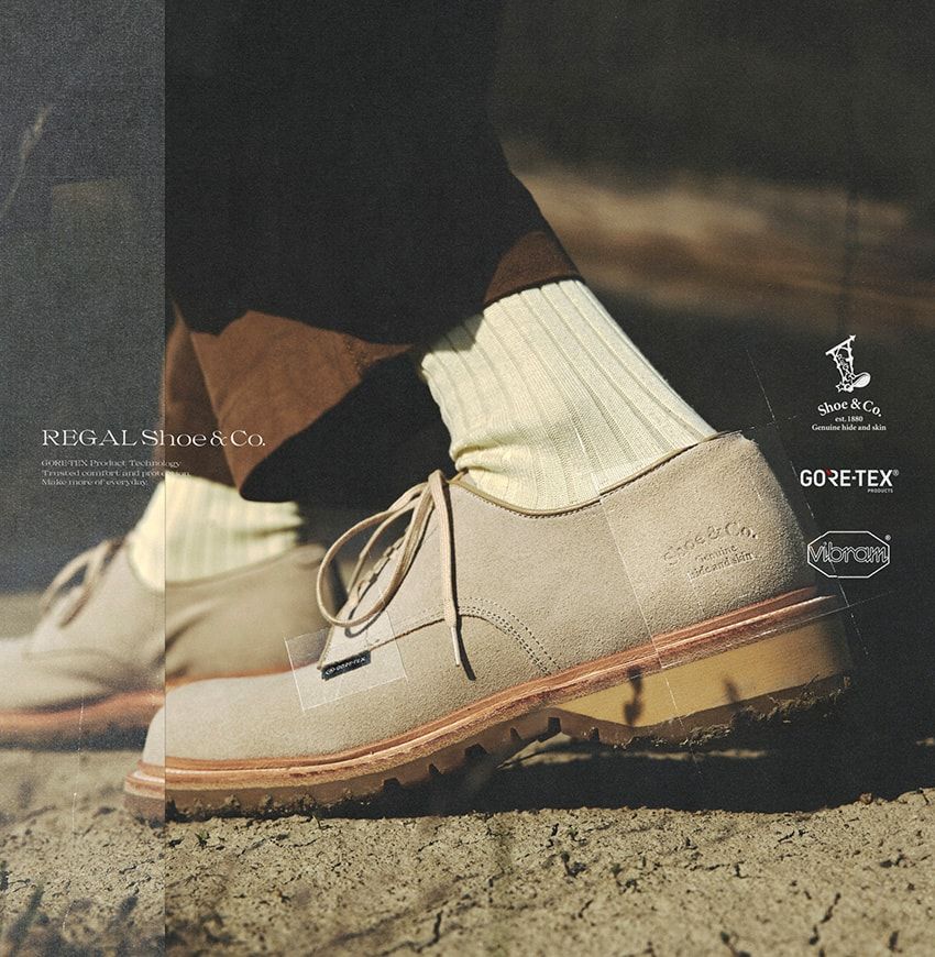 リーガルから梅雨時に活躍の新作が！ゴアテックスとビブラム搭載の全天候型プレーントウ - 7枚目の画像