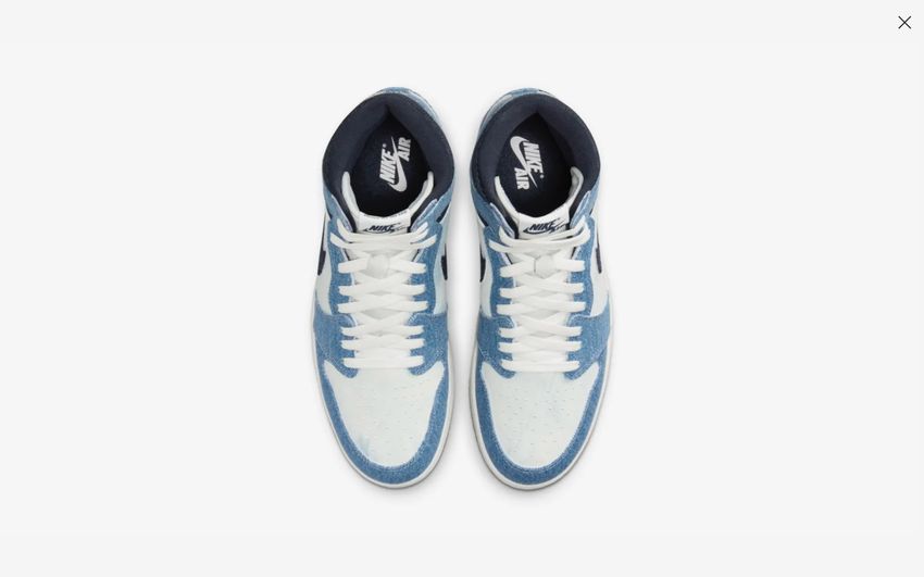 悲願の登場！デニム仕様の「エア ジョーダン 1」が明日発売。育てる楽しみを存分に味わえ！ - 1枚目の画像