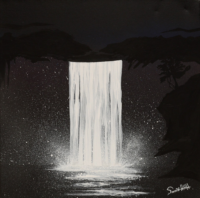 2名にプレゼント】ハワイの夕日を水墨画の技法で表現する日本人