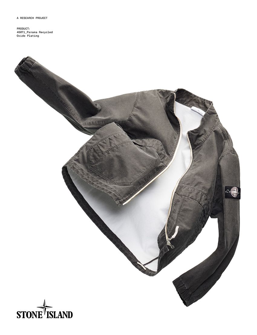 ストーンアイランドが生み出した次なる生地の新型ジャケット。素材はコットンの端材と金属廃棄物 - 2枚目の画像