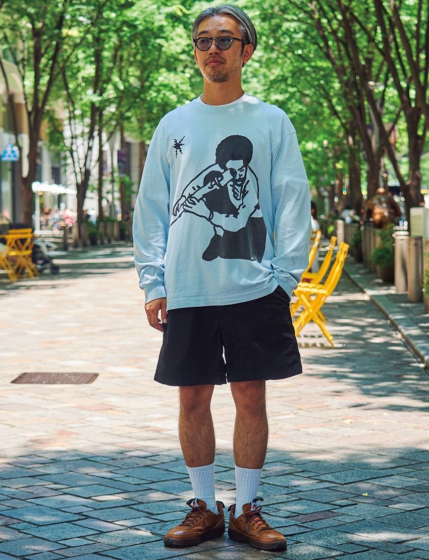 夏の大人ストリートは“ロンT×ショーツ”の西海岸スタイルで！5人の技アリな男をスナップ - 6枚目の画像
